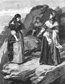 '"Urith: A Tale of Dartmoor", By S. Baring Gould, M. A.; "I will thrust, and do thou ! and see whic Creator: Frank Dadd