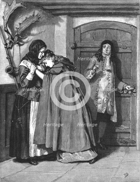 ''"Urith: A Tale of Dartmoor", By S. Baring Gould, M. A.; "My poor father, I cannot remain with him  Creator: Frank Dadd.