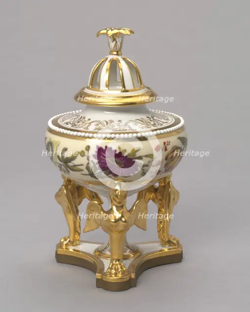 Urn and cover, c. 1815. Creator: Flight, Barr and Barr (British).