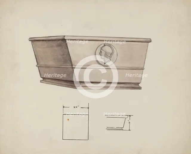 Urn Design, c. 1940. Creator: Charles Goodwin.