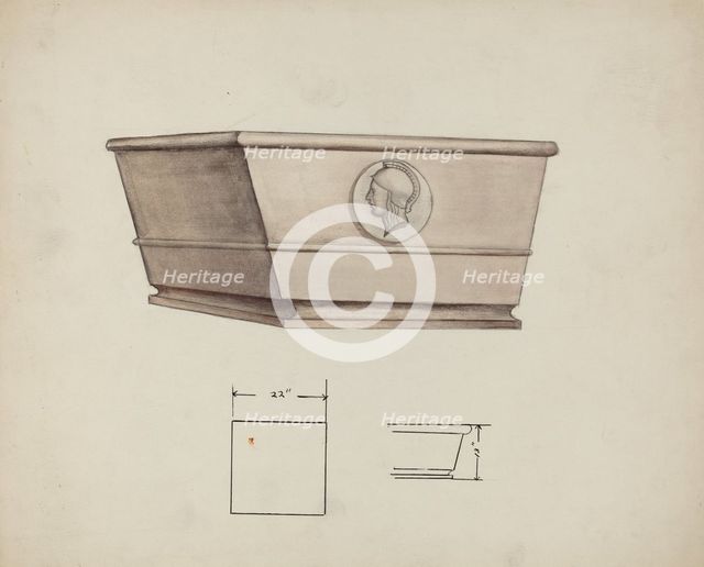 Urn Design, c. 1940. Creator: Charles Goodwin.