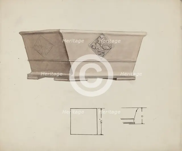 Urn Design, c. 1940. Creator: Charles Goodwin.