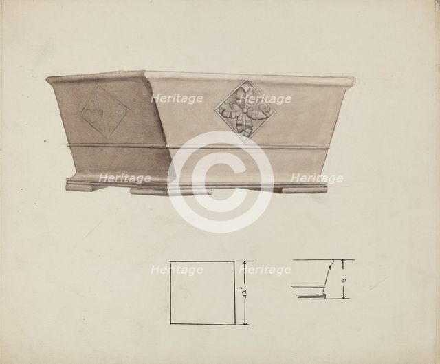 Urn Design, c. 1940. Creator: Charles Goodwin.