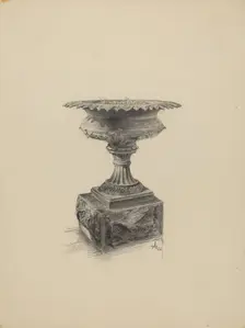 Urn for Flowers, 1938. Creator: Ralph Atkinson
