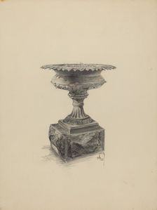 Urn for Flowers, 1938. Creator: Ralph Atkinson