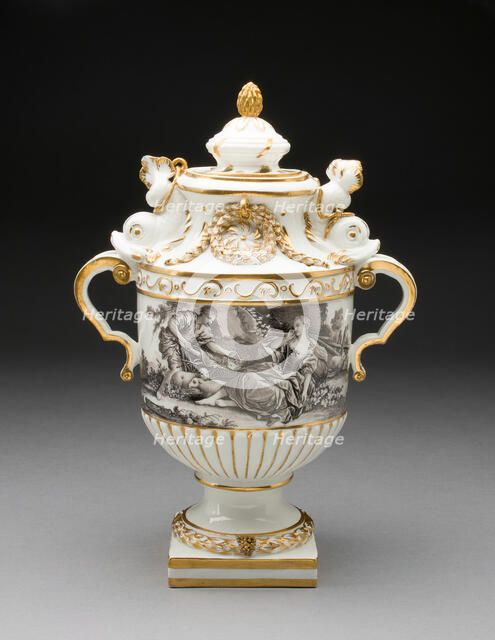Urn, Frankenthal, 1776/77. Creator: Frankenthal Porcelain Factory.