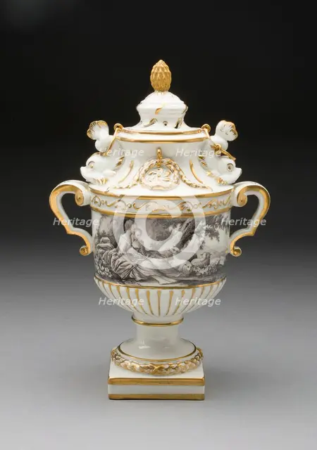 Urn, Frankenthal, 1776/77. Creator: Frankenthal Porcelain Factory.