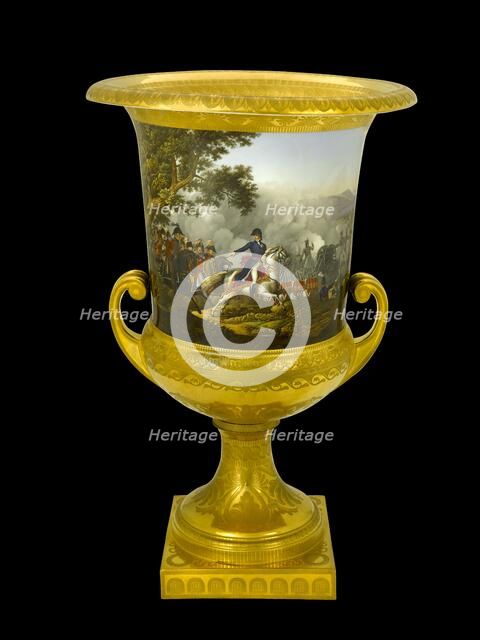 Urn showing the Battle of Vitoria, Spain, 1813 (1817-1819). Artist: Unknown.