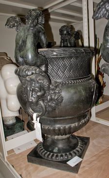 Urn with Putti, 1700s. Creator: Unknown