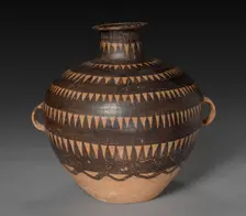 Urn with Triangular Patterns, c. 3300-c. 2000 BC. Creator: Unknown