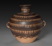 Urn with Triangular Patterns, c. 3300-c. 2000 BC. Creator: Unknown