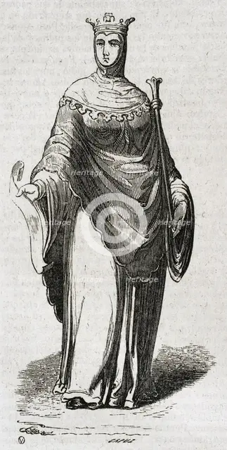 Urraca of Leon, (1081-1126) called the Reckless, 1852. Creator: Tomás Carlos Capuz.