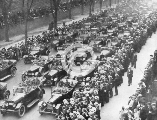 US 1st Army in the Victory Parade, New York, USA, 10 September 1919. Artist: Unknown