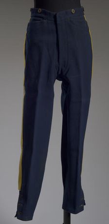 US Cavalry officer's uniform riding pants worn by John H. Alexander, ca. 1890. Creator: John G. Haas