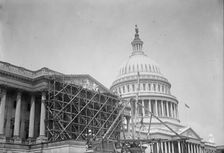 U.S. Capitol - Pediment On House Front; Sculpture By Paul Bartlett, 1916. Creator: Harris & Ewing