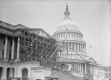 U.S. Capitol - Pediment On House Front; Sculpture By Paul Bartlett, 1916. Creator: Harris & Ewing