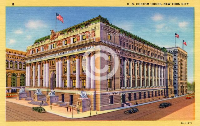 US Custom House, New York City, New York, USA, 1933. Artist: Unknown