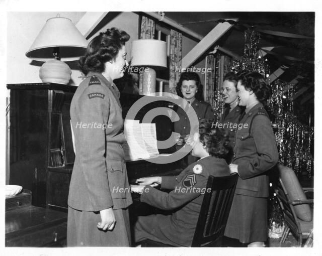 US Army WACS Sergeant Doris Champion, Fort Sheridan, Illinois, USA, 1935. Artist: Unknown