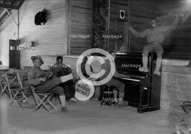 US Army Jazz Band, Camp Upton, 27 May 1918. Creator: Bain News Service.