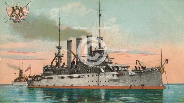 US Battleship Missouri, c1908. Artist: Unknown