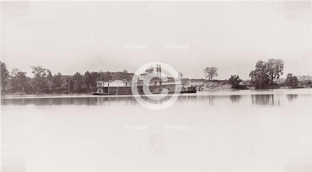 U.S. Gunboat at Kingston Gap, 1861-65. Creator: Unknown.