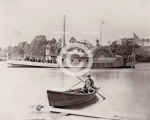 [U.S. Gunboat]. Brady album, p. 161, 1861-65. Creator: Tim O'Sullivan.