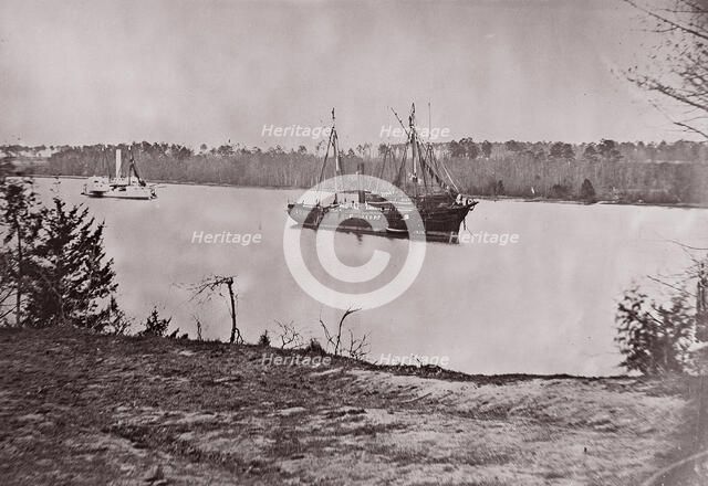 U.S. Gunboat "Mendota", James River, 1861-65. Creator: Unknown.