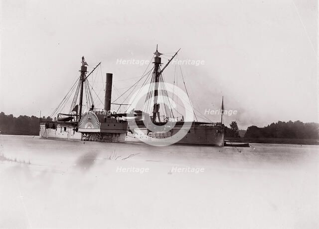U.S. Gunboat "Mendota", James River, 1861-65. Creator: Unknown.