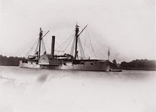 U.S. Gunboat "Mendota", James River, 1861-65. Creator: Unknown