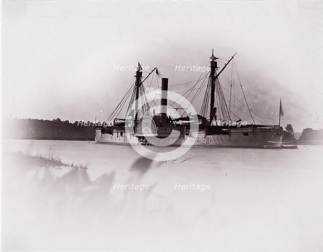 U.S. Gunboat "Mendota", James River, 1861-65. Creator: Unknown.