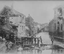 U.S. engineers, Audenarde, 10 Nov 1918. Creator: Bain News Service