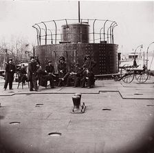 U.S. Monitor Lehigh, James River, 1861-65. Creator: Unknown