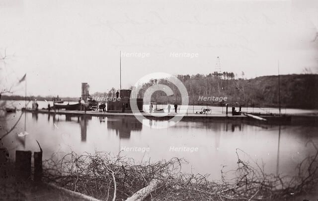 U.S. Monitor Lehigh, James River, 1861-65. Creator: Unknown.