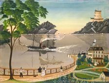 U.S. Mail Boat, 1855 or later. Creator: Leila Bauman