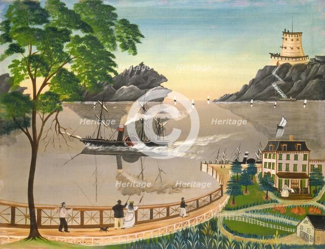 U.S. Mail Boat, 1855 or later. Creator: Leila Bauman.