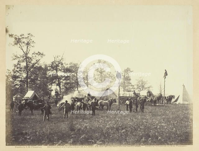 U.S. Military Telegraph Construction Corps, April 1864. Creator: Alexander Gardner.