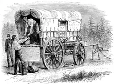 US military telegraph wagon, American Civil War, 1861-1865 (c1880)