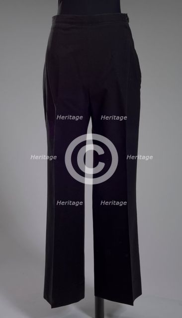 US Navy dress uniform pants worn by Admiral Michelle Howard, 1999. Creator: Weintraub Brothers Company, Inc..
