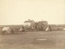 US School for Indians at Pine Ridge, SD, 1891. Creator: John C. H. Grabill