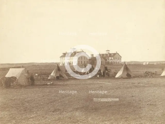 US School for Indians at Pine Ridge, SD, 1891. Creator: John C. H. Grabill.