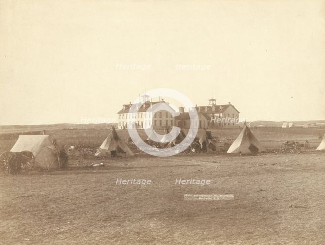 US School for Indians at Pine Ridge, SD, 1891. Creator: John C. H. Grabill.