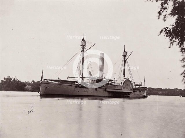 U.S. Ship "Mendota", James River, 1861-65. Creator: Unknown.