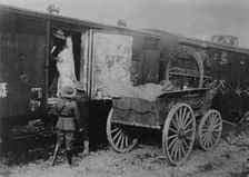 U.S. supply truck in France, 1917 or 1918. Creator: Bain News Service