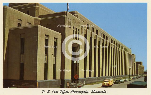 US Post Office, Minneapolis, Minnesota, USA, 1955. Artist: Unknown