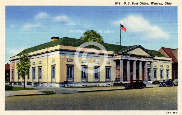 US Post Office, Warren, Ohio, USA, 1940. Artist: Unknown