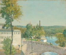 U.S. Thread Company Mills, Willimantic, Connecticut, c. 1893/1897. Creator: Julian Alden Weir