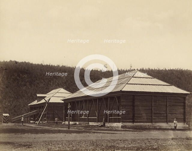 Ust'-Kara Prison Storehouses, 1891. Creator: Aleksei Kuznetsov.