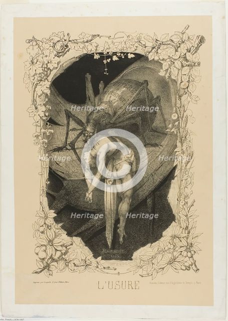 Usury, 1851. Creator: Charles Rambert.