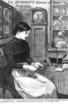 Use Hudson's extract of soap every day 1886. Creator: Unknown