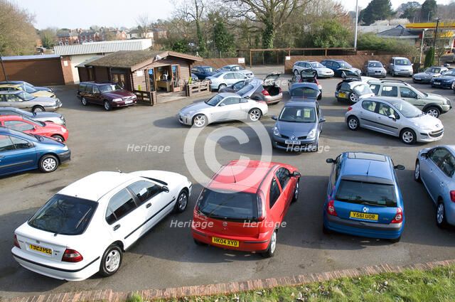 Used Car Dealership Forecourt 2009 Artist: Unknown.